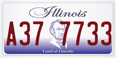 IL license plate A377733