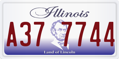 IL license plate A377744