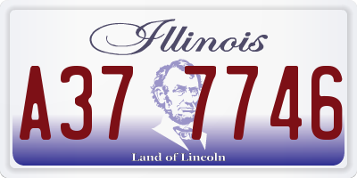 IL license plate A377746