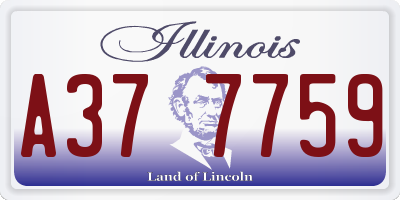 IL license plate A377759