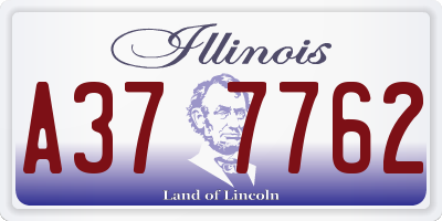 IL license plate A377762