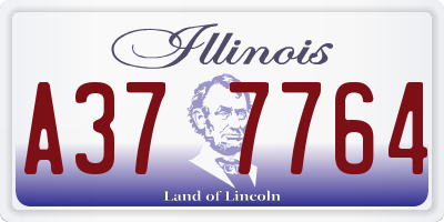 IL license plate A377764
