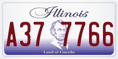 IL license plate A377766