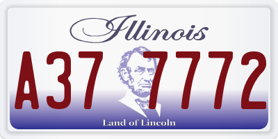 IL license plate A377772