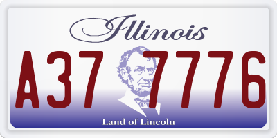 IL license plate A377776