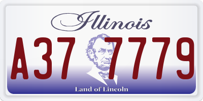IL license plate A377779