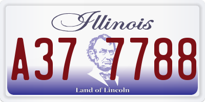 IL license plate A377788