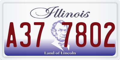 IL license plate A377802
