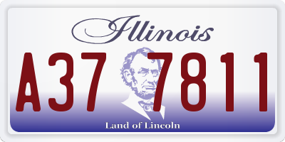 IL license plate A377811
