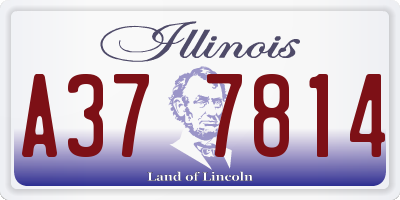 IL license plate A377814
