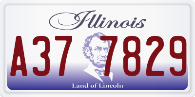 IL license plate A377829