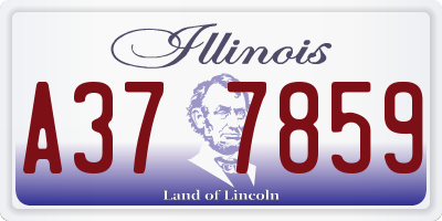 IL license plate A377859