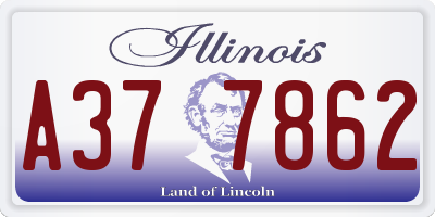 IL license plate A377862