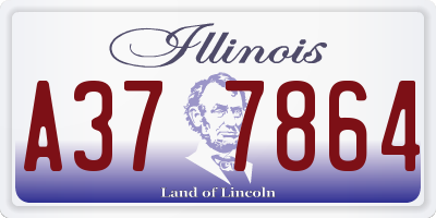 IL license plate A377864