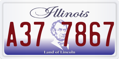 IL license plate A377867