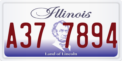 IL license plate A377894