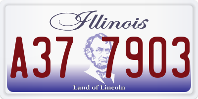 IL license plate A377903
