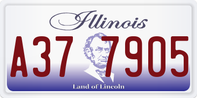 IL license plate A377905