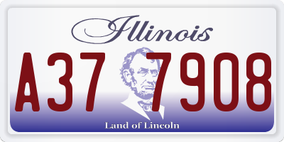 IL license plate A377908