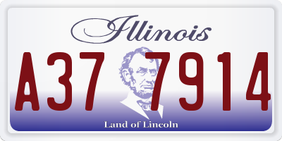IL license plate A377914