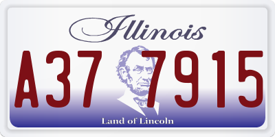 IL license plate A377915