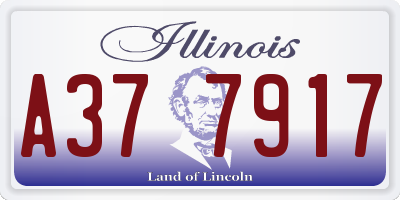 IL license plate A377917