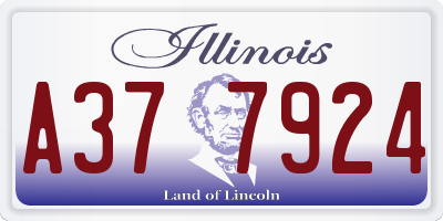 IL license plate A377924
