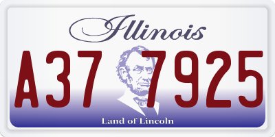 IL license plate A377925