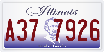 IL license plate A377926