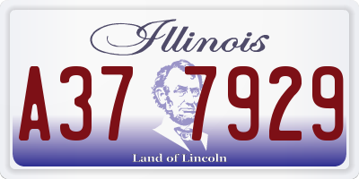 IL license plate A377929