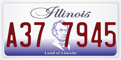 IL license plate A377945