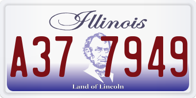 IL license plate A377949