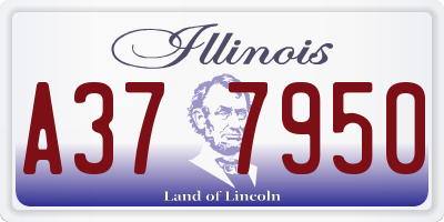 IL license plate A377950