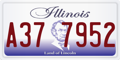 IL license plate A377952