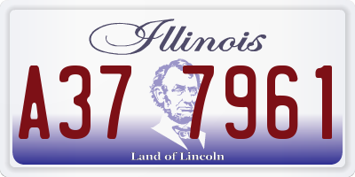 IL license plate A377961