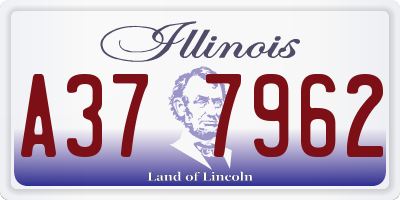 IL license plate A377962