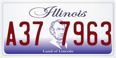 IL license plate A377963