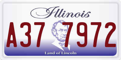 IL license plate A377972