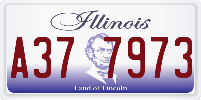 IL license plate A377973