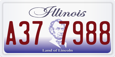 IL license plate A377988