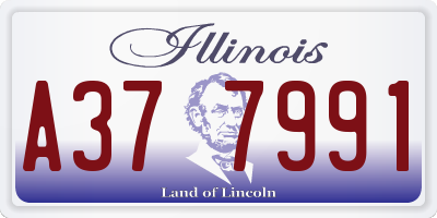 IL license plate A377991
