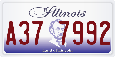 IL license plate A377992