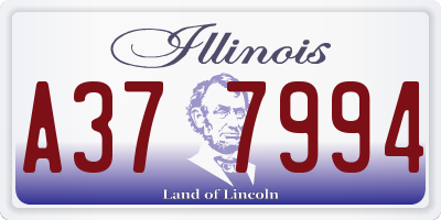 IL license plate A377994