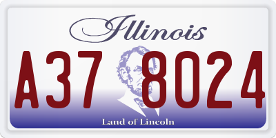 IL license plate A378024