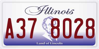 IL license plate A378028