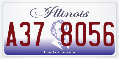 IL license plate A378056