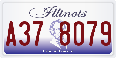 IL license plate A378079