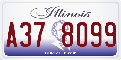 IL license plate A378099