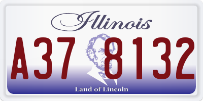 IL license plate A378132