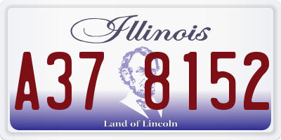 IL license plate A378152